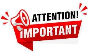 Attention : Information importante