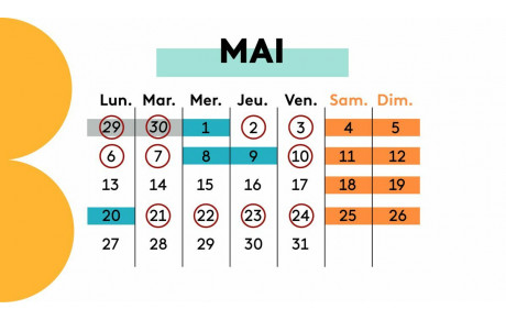 Des jours fériés, mais des jours nagés !